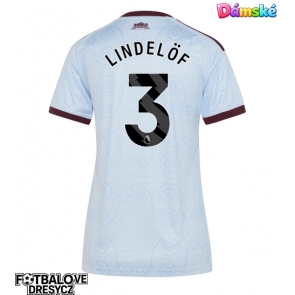 Aston Villa Victor Lindelof #3 Dámské Alternativní Dres 2026-27 Krátký Rukáv